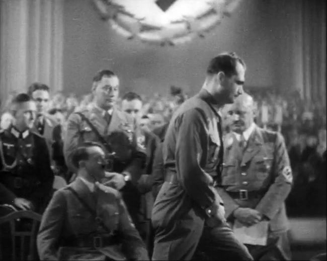 National Socialist propaganda film shot and edited by Leni Riefenstahl in 1935, 35mm b&w silent and sound film