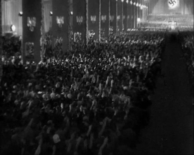 National Socialist propaganda film shot and edited by Leni Riefenstahl in 1935, 35mm b&w silent and sound film