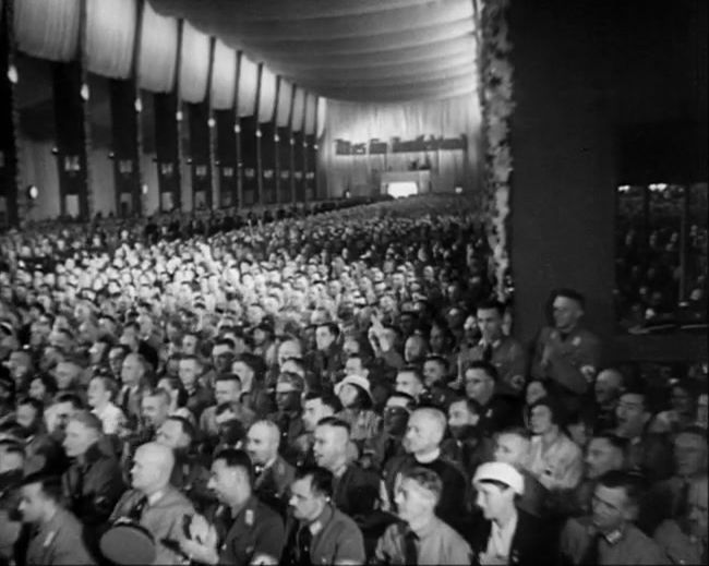 National Socialist propaganda film shot and edited by Leni Riefenstahl in 1935, 35mm b&w silent and sound film