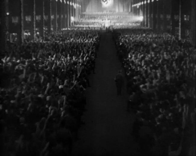 National Socialist propaganda film shot and edited by Leni Riefenstahl in 1935, 35mm b&w silent and sound film