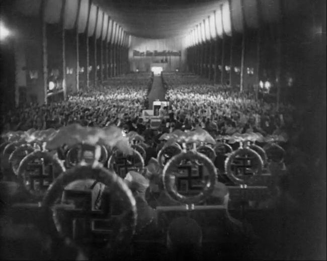 National Socialist propaganda film shot and edited by Leni Riefenstahl in 1935, 35mm b&w silent and sound film