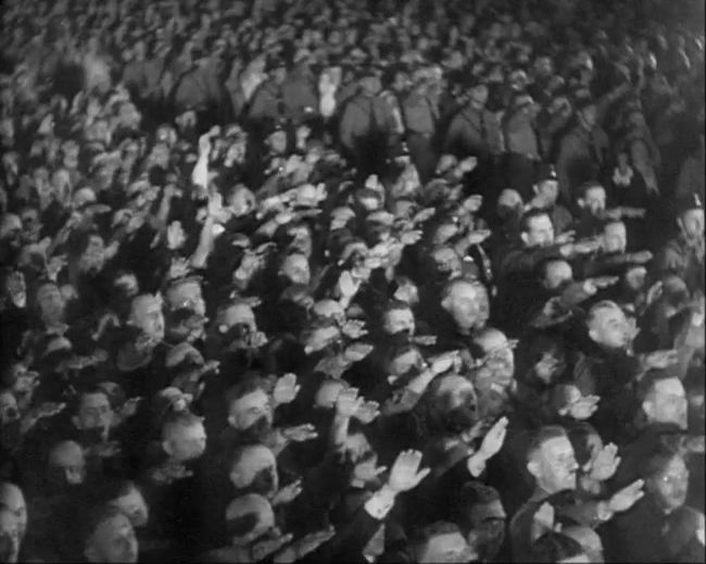 National Socialist propaganda film shot and edited by Leni Riefenstahl in 1935, 35mm b&w silent and sound film