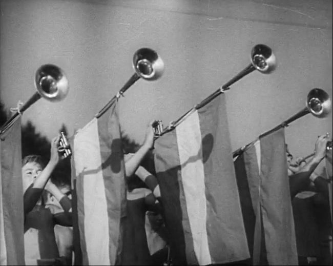 National Socialist propaganda film shot and edited by Leni Riefenstahl in 1935, 35mm b&w silent and sound film