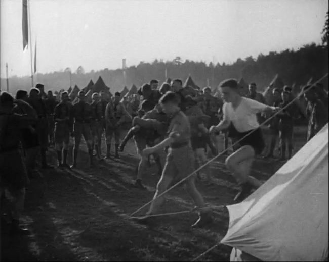 National Socialist propaganda film shot and edited by Leni Riefenstahl in 1935, 35mm b&w silent and sound film