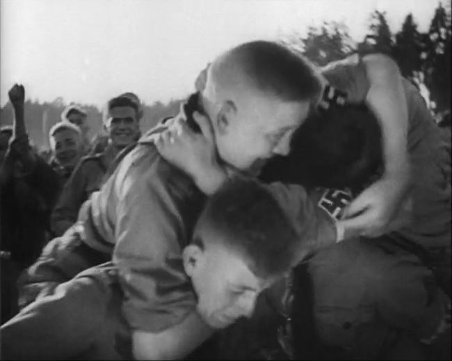 National Socialist propaganda film shot and edited by Leni Riefenstahl in 1935, 35mm b&w silent and sound film