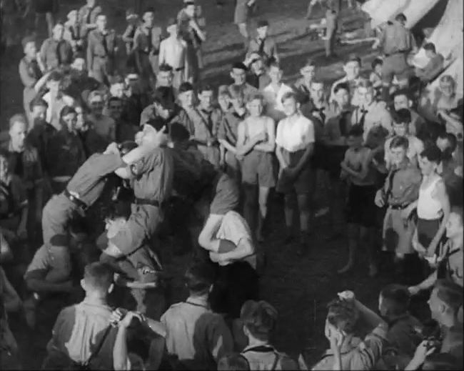 National Socialist propaganda film shot and edited by Leni Riefenstahl in 1935, 35mm b&w silent and sound film