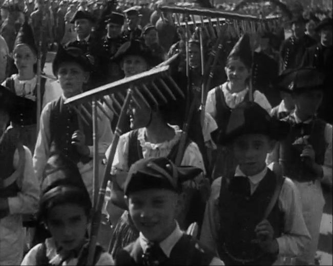 National Socialist propaganda film shot and edited by Leni Riefenstahl in 1935, 35mm b&w silent and sound film