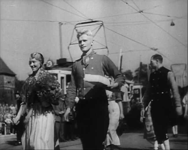 National Socialist propaganda film shot and edited by Leni Riefenstahl in 1935, 35mm b&w silent and sound film