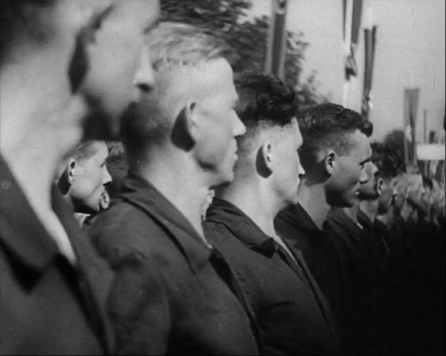 National Socialist propaganda film shot and edited by Leni Riefenstahl in 1935, 35mm b&w silent and sound film