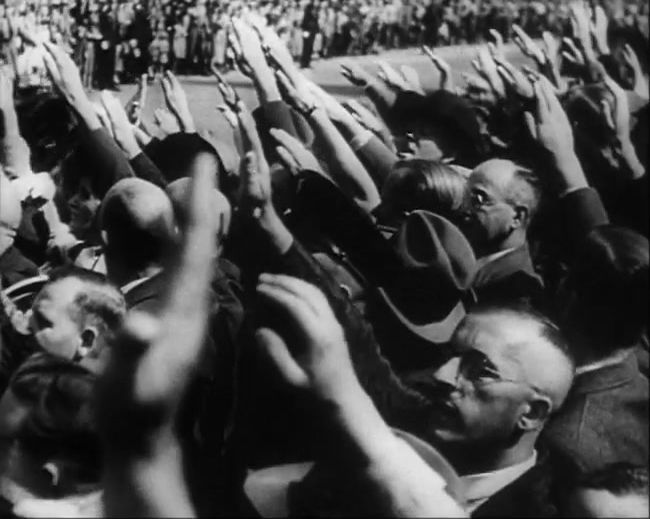 National Socialist propaganda film shot and edited by Leni Riefenstahl in 1935, 35mm b&w silent and sound film