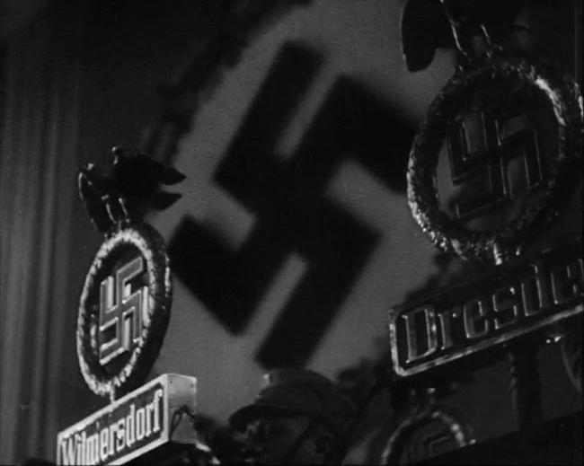 National Socialist propaganda film shot and edited by Leni Riefenstahl in 1935, 35mm b&w silent and sound film