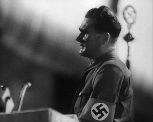 National Socialist propaganda film shot and edited by Leni Riefenstahl in 1935, 35mm b&w silent and sound film