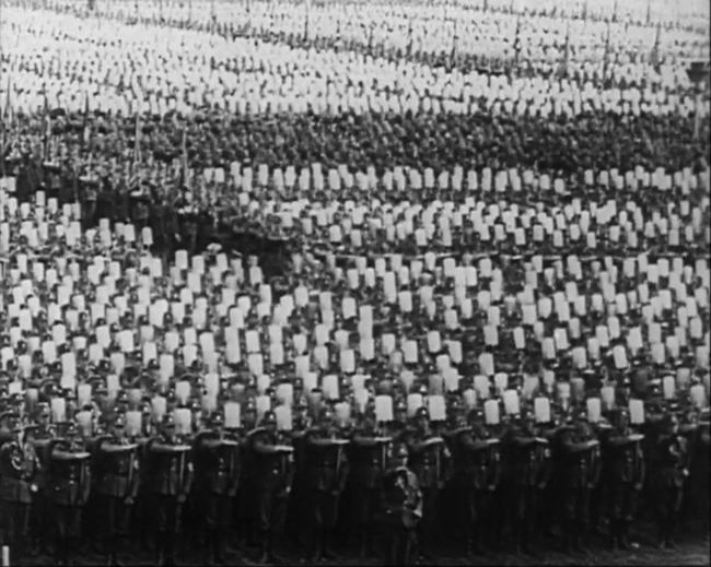 National Socialist propaganda film shot and edited by Leni Riefenstahl in 1935, 35mm b&w silent and sound film