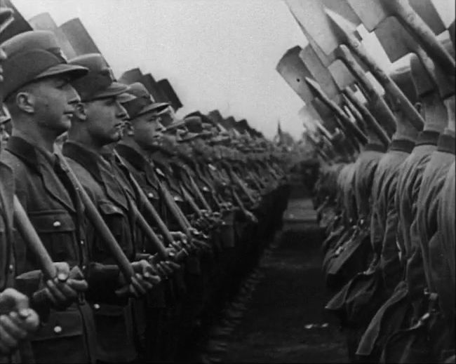 National Socialist propaganda film shot and edited by Leni Riefenstahl in 1935, 35mm b&w silent and sound film