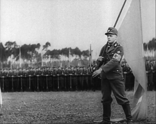 National Socialist propaganda film shot and edited by Leni Riefenstahl in 1935, 35mm b&w silent and sound film