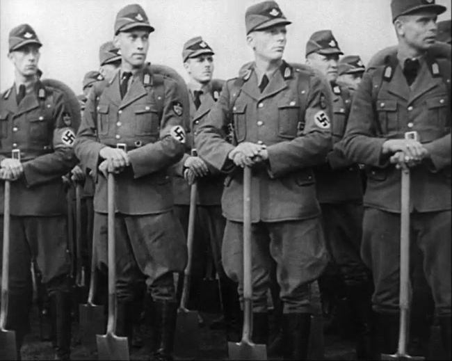 National Socialist propaganda film shot and edited by Leni Riefenstahl in 1935, 35mm b&w silent and sound film