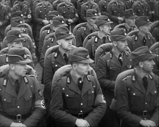 National Socialist propaganda film shot and edited by Leni Riefenstahl in 1935, 35mm b&w silent and sound film