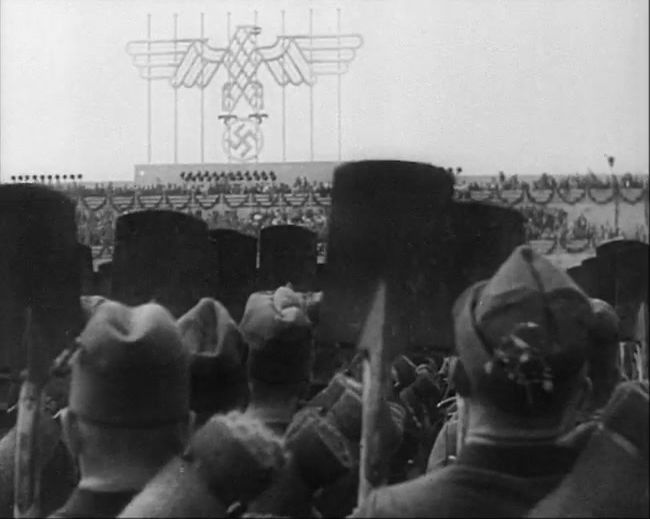 National Socialist propaganda film shot and edited by Leni Riefenstahl in 1935, 35mm b&w silent and sound film