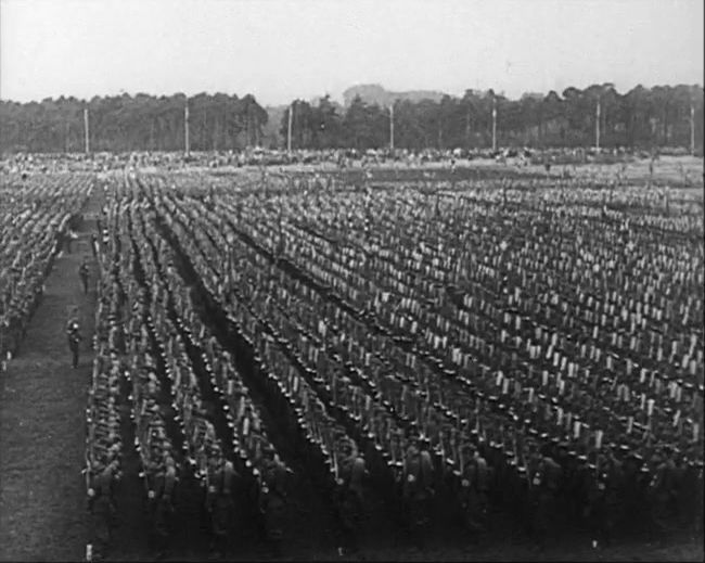 National Socialist propaganda film shot and edited by Leni Riefenstahl in 1935, 35mm b&w silent and sound film