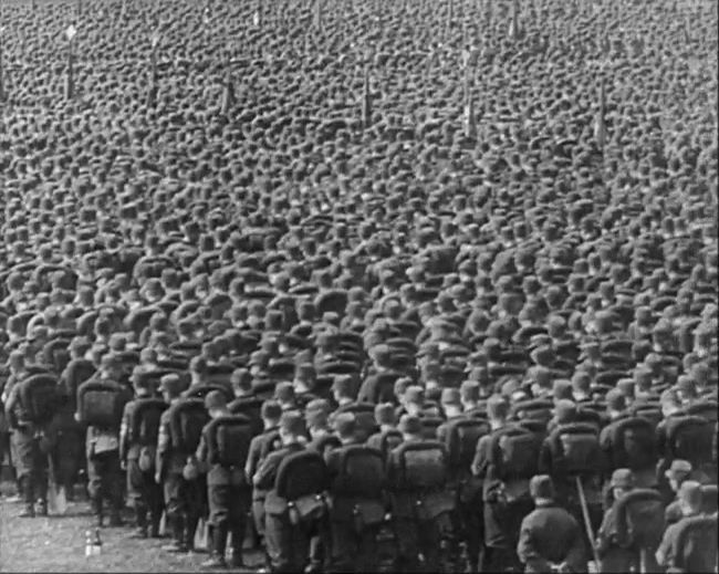 National Socialist propaganda film shot and edited by Leni Riefenstahl in 1935, 35mm b&w silent and sound film