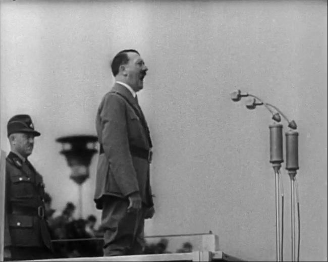 National Socialist propaganda film shot and edited by Leni Riefenstahl in 1935, 35mm b&w silent and sound film