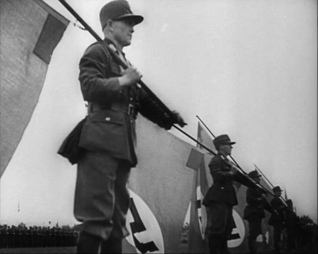 National Socialist propaganda film shot and edited by Leni Riefenstahl in 1935, 35mm b&w silent and sound film