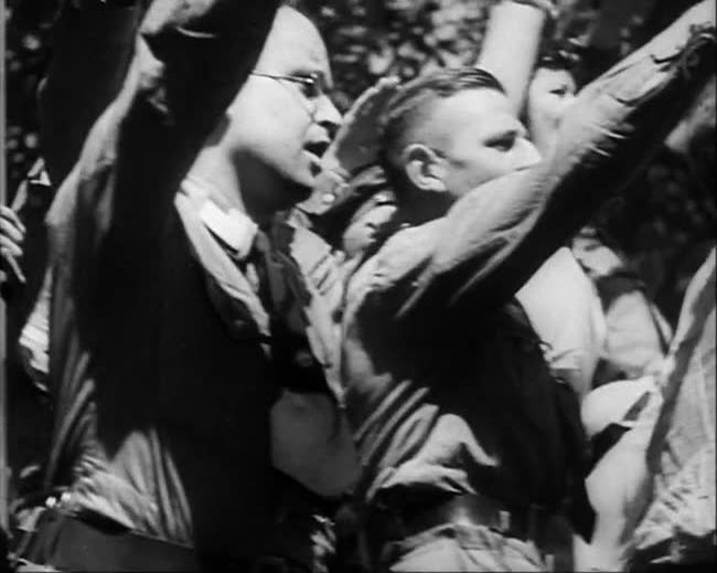 National Socialist propaganda film shot and edited by Leni Riefenstahl in 1935, 35mm b&w silent and sound film