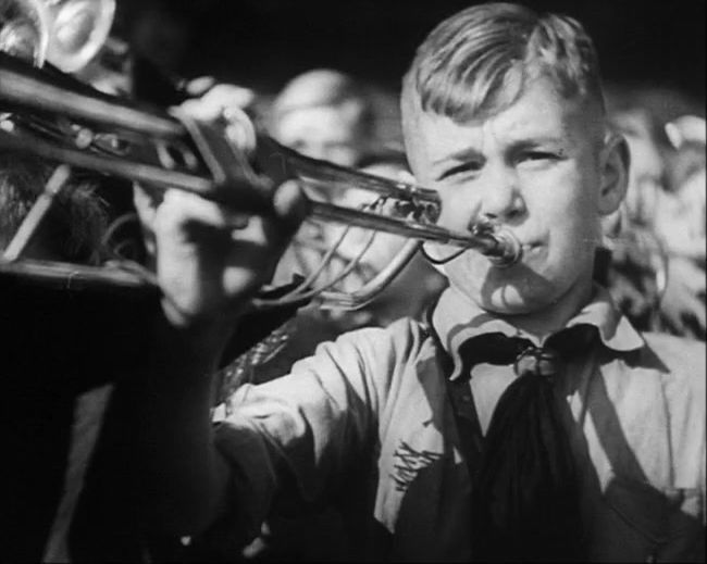 National Socialist propaganda film shot and edited by Leni Riefenstahl in 1935, 35mm b&w silent and sound film