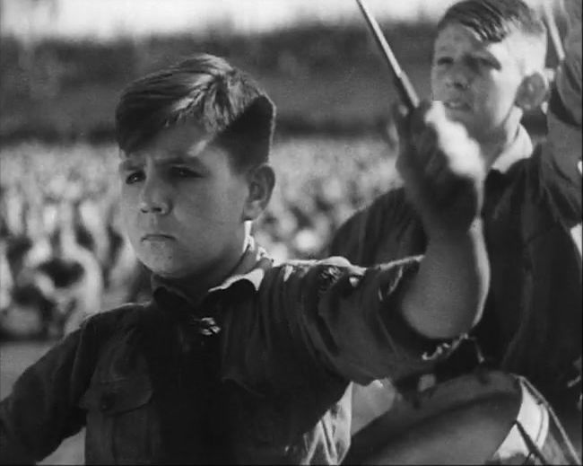 National Socialist propaganda film shot and edited by Leni Riefenstahl in 1935, 35mm b&w silent and sound film