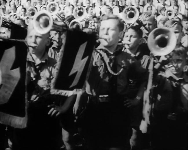 National Socialist propaganda film shot and edited by Leni Riefenstahl in 1935, 35mm b&w silent and sound film