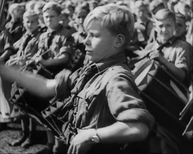 National Socialist propaganda film shot and edited by Leni Riefenstahl in 1935, 35mm b&w silent and sound film