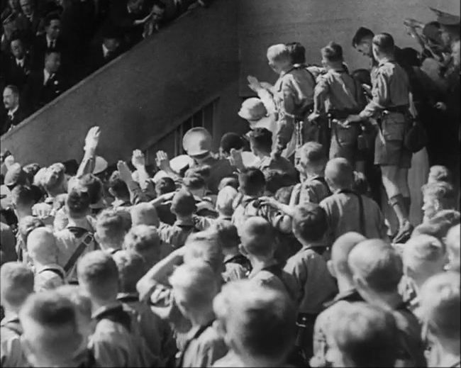 National Socialist propaganda film shot and edited by Leni Riefenstahl in 1935, 35mm b&w silent and sound film