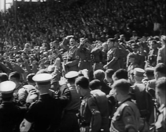 National Socialist propaganda film shot and edited by Leni Riefenstahl in 1935, 35mm b&w silent and sound film