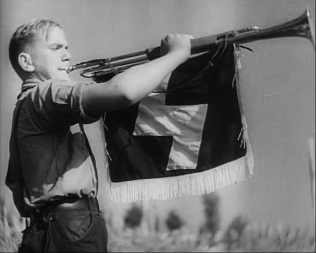 National Socialist propaganda film shot and edited by Leni Riefenstahl in 1935, 35mm b&w silent and sound film