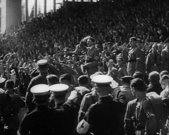 National Socialist propaganda film shot and edited by Leni Riefenstahl in 1935, 35mm b&w silent and sound film