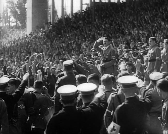 National Socialist propaganda film shot and edited by Leni Riefenstahl in 1935, 35mm b&w silent and sound film