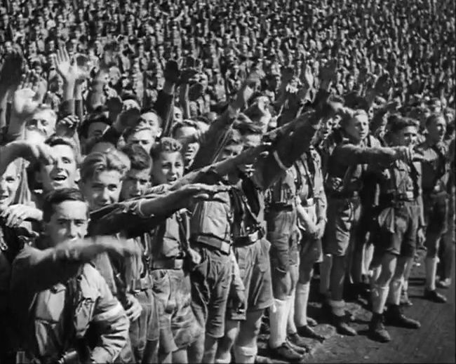 National Socialist propaganda film shot and edited by Leni Riefenstahl in 1935, 35mm b&w silent and sound film