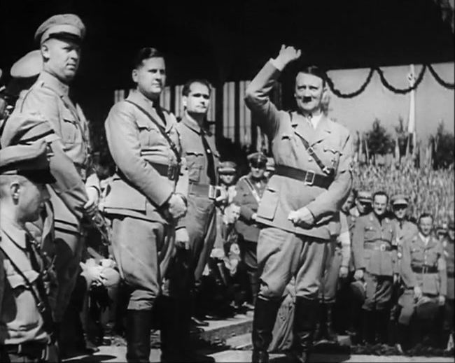 National Socialist propaganda film shot and edited by Leni Riefenstahl in 1935, 35mm b&w silent and sound film