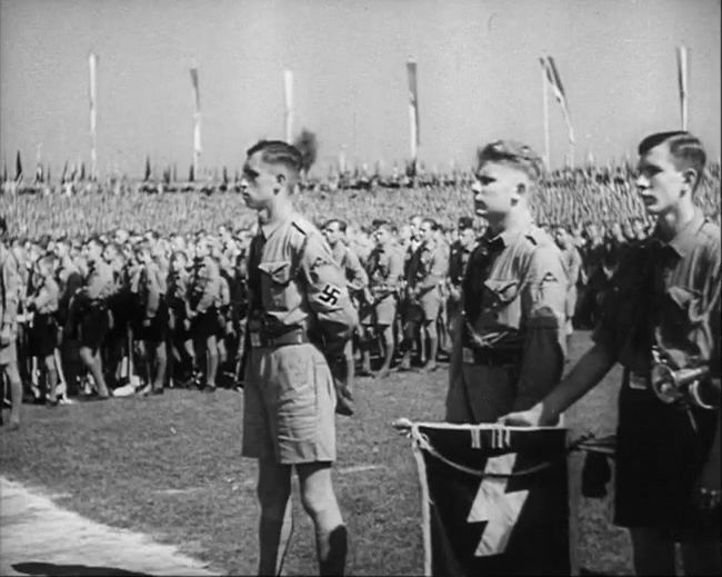 National Socialist propaganda film shot and edited by Leni Riefenstahl in 1935, 35mm b&w silent and sound film