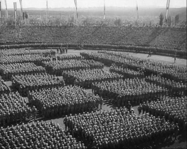 National Socialist propaganda film shot and edited by Leni Riefenstahl in 1935, 35mm b&w silent and sound film