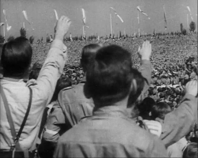 National Socialist propaganda film shot and edited by Leni Riefenstahl in 1935, 35mm b&w silent and sound film