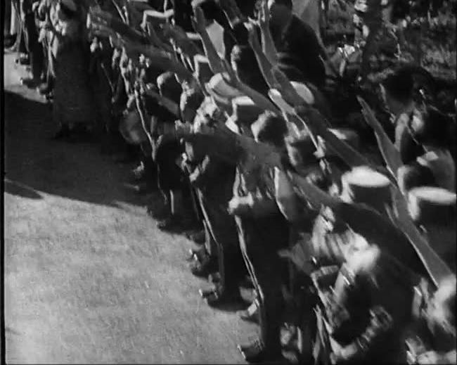 National Socialist propaganda film shot and edited by Leni Riefenstahl in 1935, 35mm b&w silent and sound film