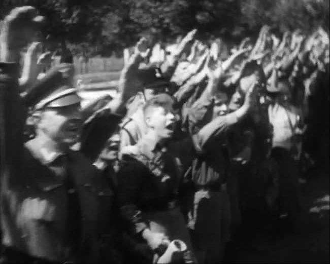 National Socialist propaganda film shot and edited by Leni Riefenstahl in 1935, 35mm b&w silent and sound film