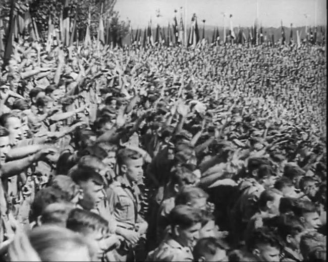 National Socialist propaganda film shot and edited by Leni Riefenstahl in 1935, 35mm b&w silent and sound film