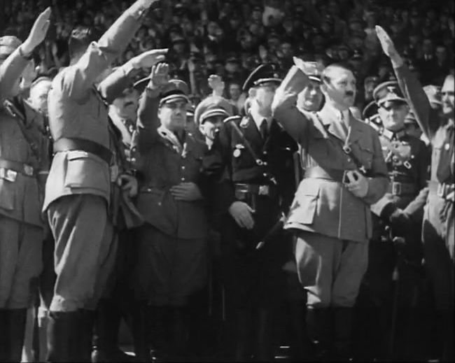 National Socialist propaganda film shot and edited by Leni Riefenstahl in 1935, 35mm b&w silent and sound film