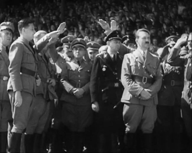 National Socialist propaganda film shot and edited by Leni Riefenstahl in 1935, 35mm b&w silent and sound film