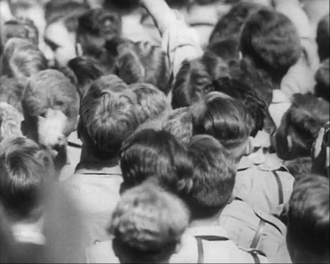 National Socialist propaganda film shot and edited by Leni Riefenstahl in 1935, 35mm b&w silent and sound film