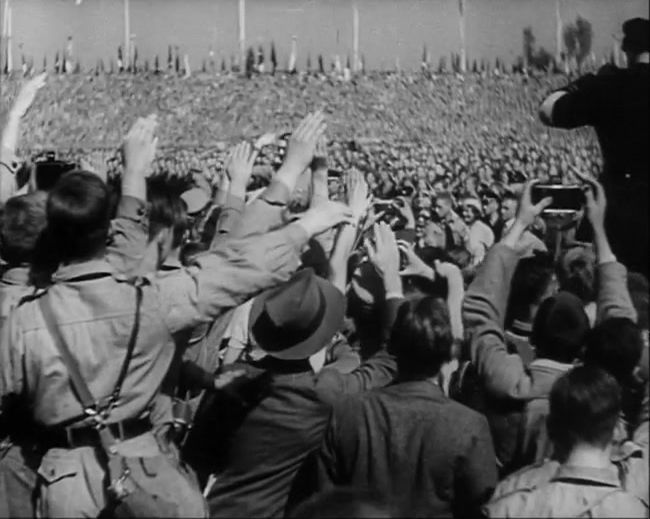 National Socialist propaganda film shot and edited by Leni Riefenstahl in 1935, 35mm b&w silent and sound film