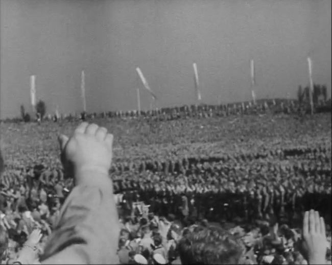 National Socialist propaganda film shot and edited by Leni Riefenstahl in 1935, 35mm b&w silent and sound film