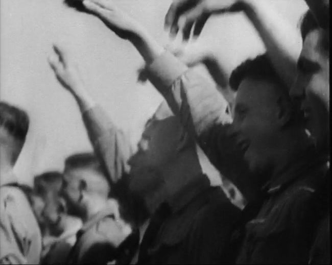 National Socialist propaganda film shot and edited by Leni Riefenstahl in 1935, 35mm b&w silent and sound film